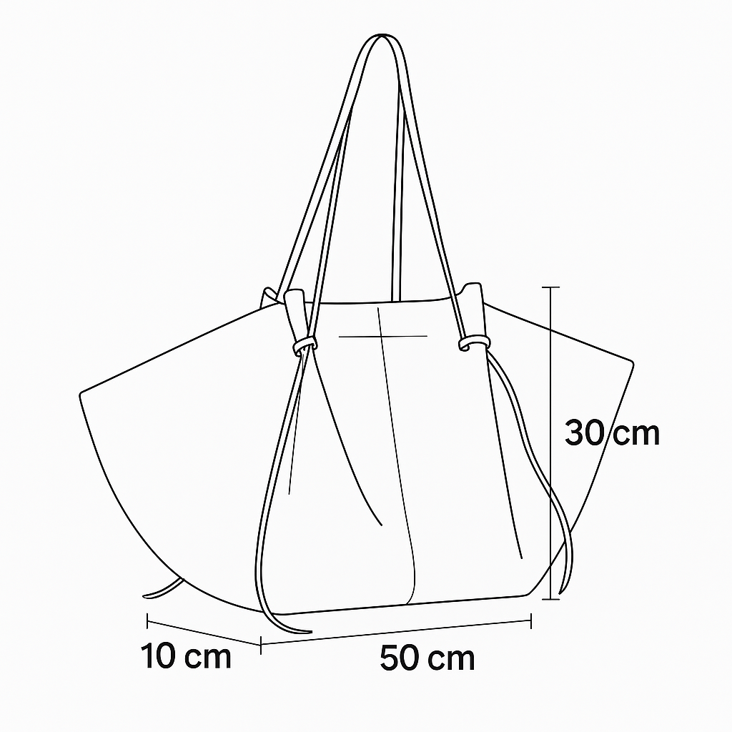 Sac Ava Élancé grand compartiments - XL & Suédine