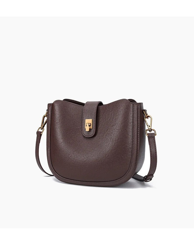 Sac à main Elena - Cuir de vache lisse & bandoulière
