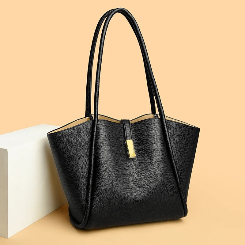 Sac à main Haute Ligne - Cuir de vache grainé