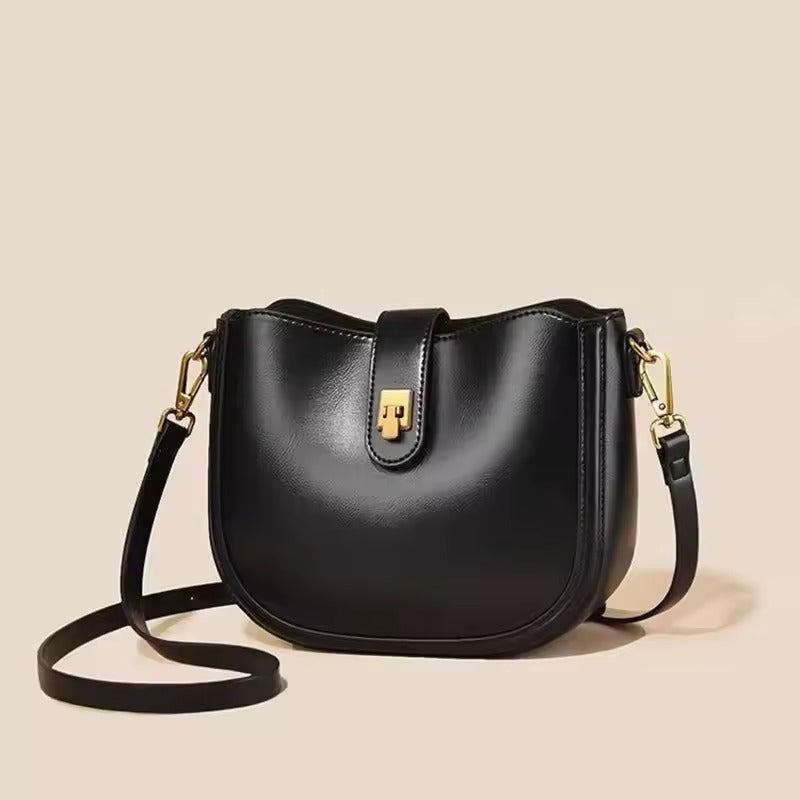 Sac à main Elena - Cuir de vache lisse & bandoulière