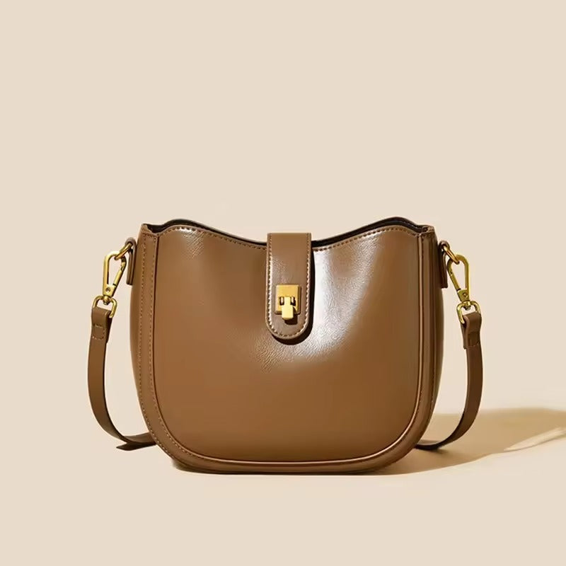 Sac à main Elena - Cuir de vache lisse & bandoulière